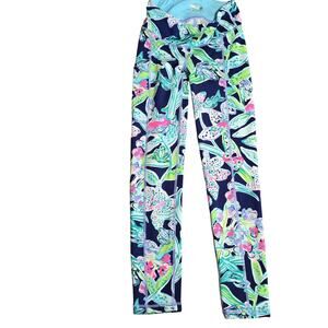 Lilly Pulitzer Luxletic Leggings Womens XXS Floral Print Yoga Athletic Pants